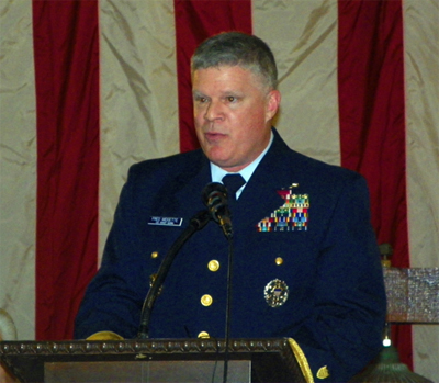 Rear Admiral Fred M. Midgette, Commander U. S. Coast Guard Ninth District.