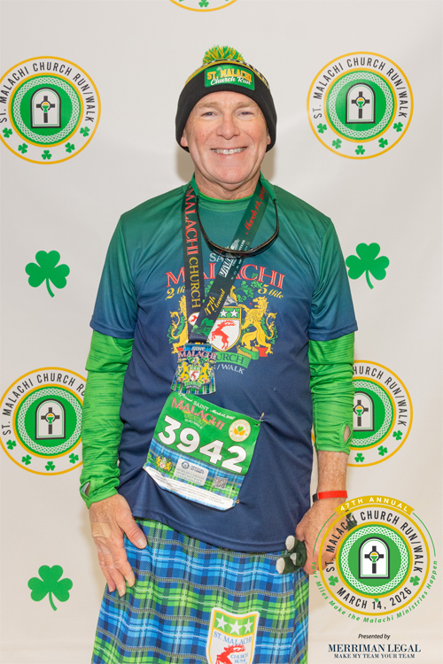 Dave McLaughlin in race kilt